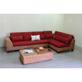 Ensemble de canapé sectionnel pour meubles d&#39;intérieur utilisant la jacinthe d&#39;eau naturelle